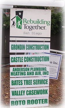 Rebuilding Together Sign